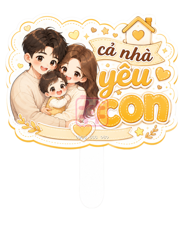 Hashtag Cả nhà yêu con – Hashtag sinh nhật