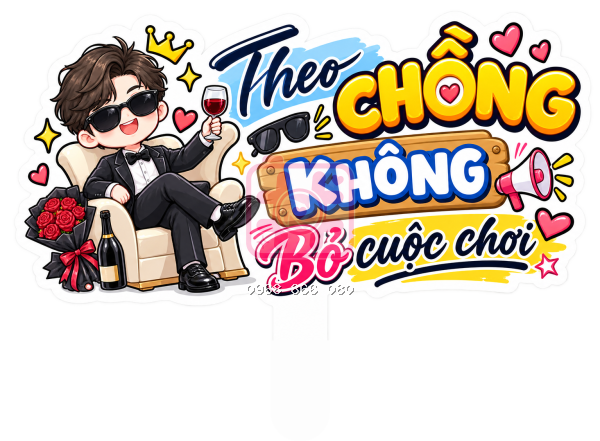 Hashtag Xin vía lấy chồng – Bảng tên đám cưới