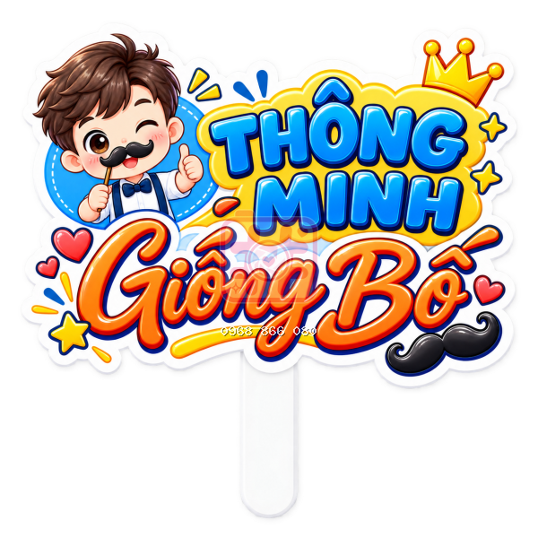 Hashtag Thông minh / đẹp trai giống bố (nhiều mẫu)