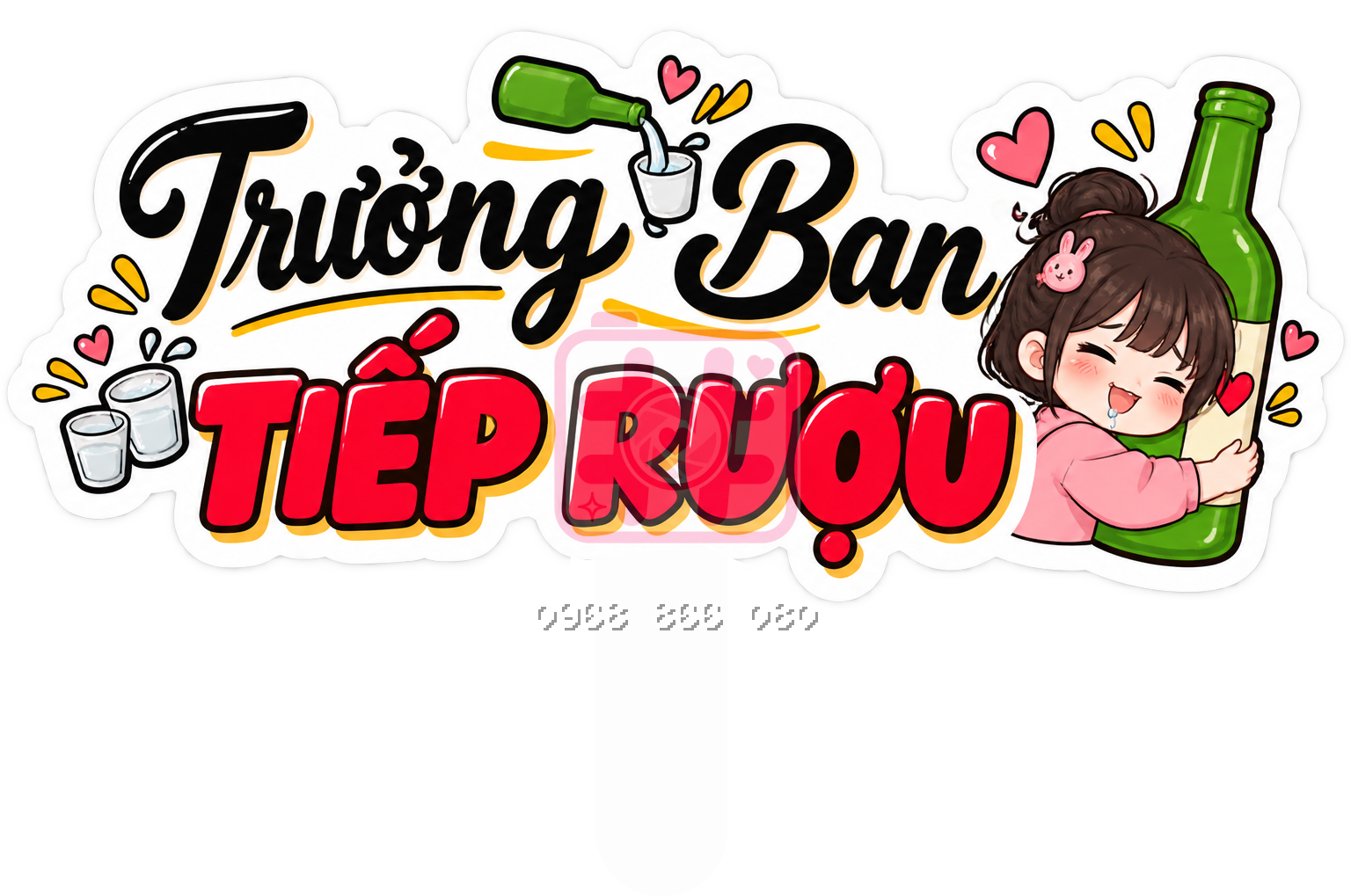 Hashtag Trưởng ban tiếp rượu – Bảng tên đám cưới