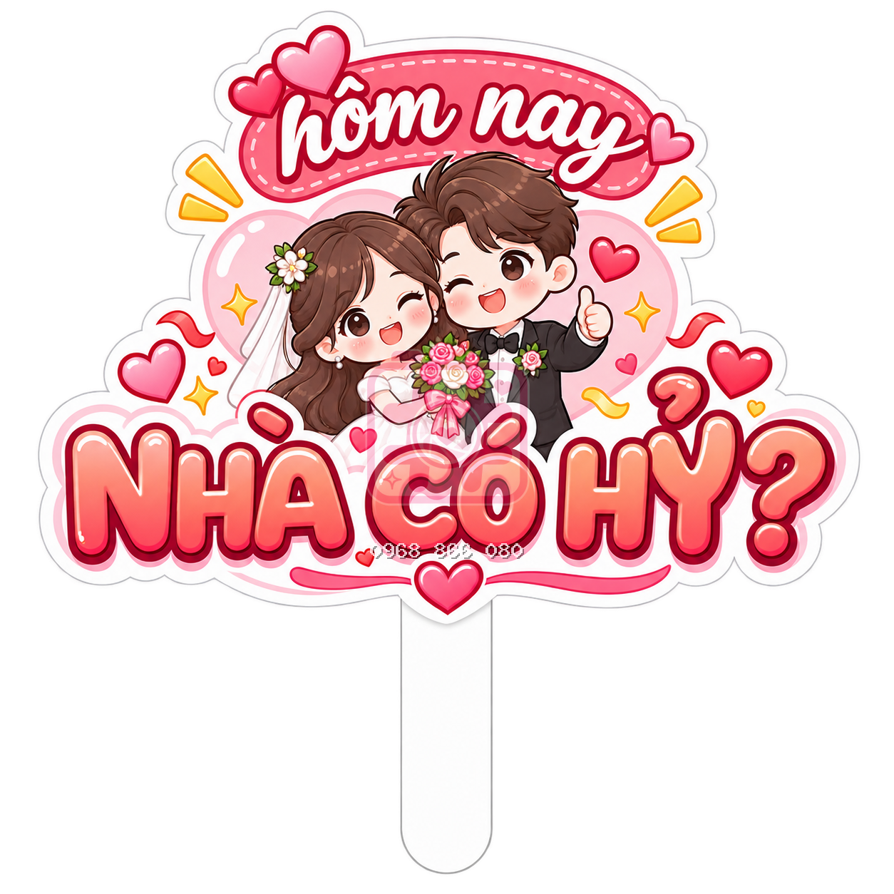 Hashtag Nhà có hỷ – Bảng tên đám cưới