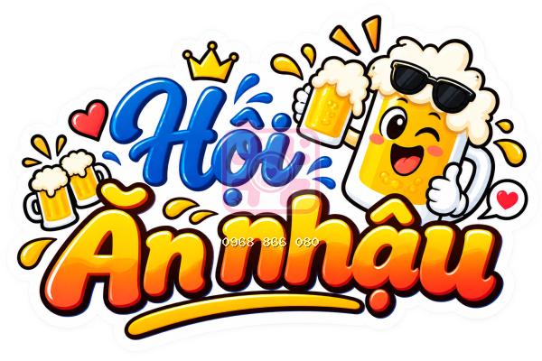 Hashtag Hội ăn nhậu (Copy) – Bảng tên đám cưới