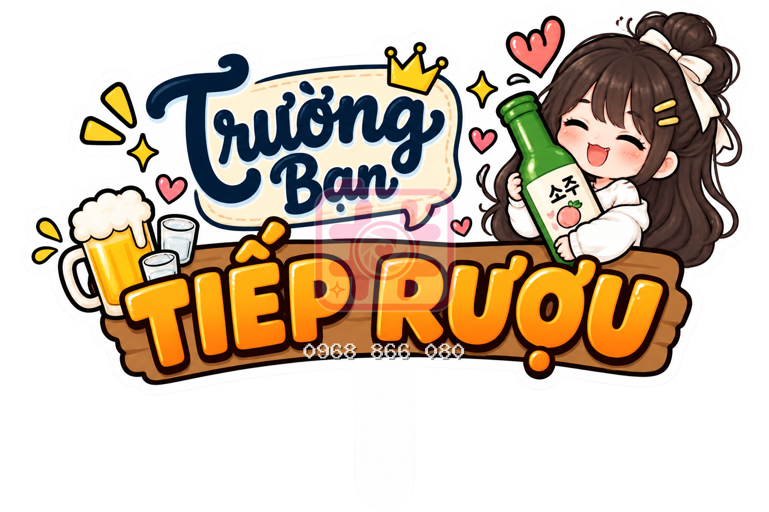 Hashtag Trưởng ban tiếp rượu – Bảng tên đám cưới