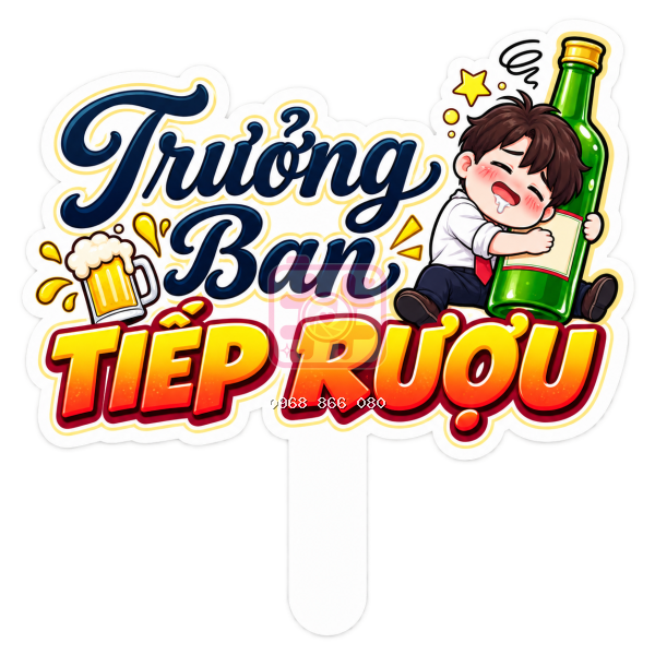 Hashtag Trưởng ban tiếp rượu – Bảng tên đám cưới