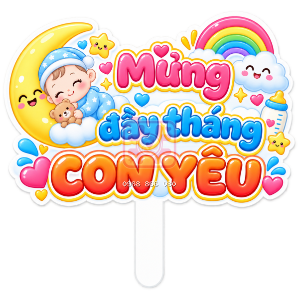 Hashtag Mừng đầy tháng con yêu – Hashtag sinh nhật