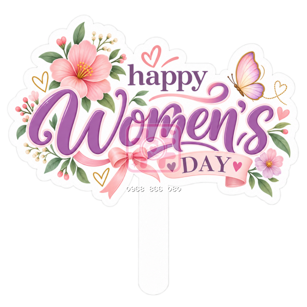 Hashtag Happy Women's Day (nhiều mẫu)