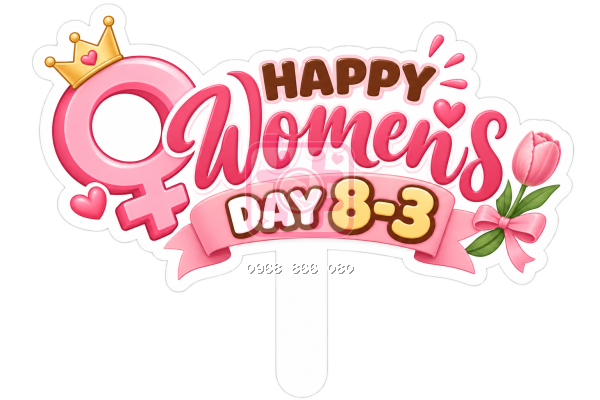 Hashtag Happy Women's Day (nhiều mẫu) - ảnh 3